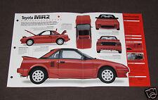 1984-1991 TOYOTA MR2 (1986) Car SPEC SHEET BROCHURE PHOTO BOOKLET picture