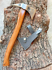 Fireman Bearded Axe, Firefighter Hand-forged engraved axe, Splitting axe picture