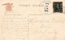 Askin KY Kentucky DPO Cancel Postal Stamp 1909 Ohio County Hultz Vtg Postcard V8 picture
