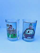 Vintage 1982 Arby's Collector Series Gary Patterson Drinking Glasses - Set of 2  picture