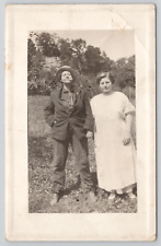 RPPC Two Women One Dressed As Man w/Cigarette Or Stick c1910 Real Photo Postcard picture