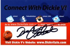 DICK VITALE Signed Autographed 4x6 Basketball Promo Card picture