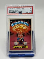 1985 Garbage Pail Kids GPK BLASTED BILLY #8b PSA 7 Neat Mint Checklist Back picture