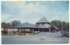 Laconia NH Boston & Maine Railroad Train Station 1960s Postcard New Hampshire picture