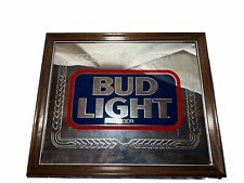 Vintage Bud Light Beer Advertising Mirror Sign 801-207 22