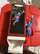 SUPERMAN FLYING DC COMICS CHRISTMAS TREE ORNAMENT HALLMARK KEEPSAKE W/ BOX picture