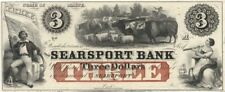 Searsport Bank $3 - Obsolete Notes - Paper Money - US - Obsolete picture