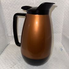 Vintage Mid Century Modern Classic Carafe  Insulated 36oz Bronze Plastic picture