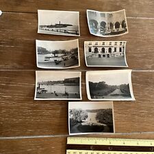 7 Vtg 1930s Stockholm Sweden Photos, Harbor, Ships, Boats, Palace 3.5”x2.5” picture