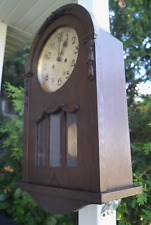 Antique 1905 DUFA German Regulator Wall Clock - RUNS - VIDEO - EBONY FINISH picture