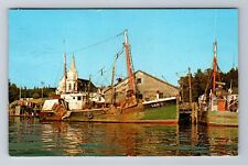 Boothbay Harbor, ME-Maine, New England Boating Capitol, Vintage c1978 Postcard picture