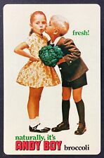Andy Boy Broccoli Ad Vintage Single Swap Playing Card 2 Clubs picture