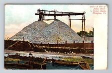 Hampton VA-Virginia, Pile James River Oyster Shells, Vintage Postcard picture