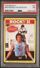 1979 TOPPS ROCKY II MAN BEHIND THE MUSCLES #24 PSA 7, POP 3, 8 HIGHER picture
