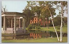 Saratoga Springs New York Congress Park WWI Memorial Canfield Casino Postcard picture