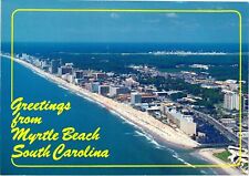 Vintage Postcard 4x6- Shoreline, Greetings from, Myrtle Beach, SC picture