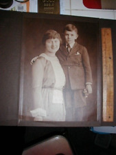 Winona MN, Portrait of Mother & Son, ca 1915 Giant Studio Folder 10 by 14 picture
