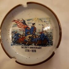 Bicentennial ashtray vintage ceramic Patriot Commemorate 1776 to 1976 picture