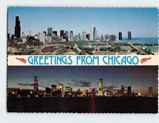 Postcard Skyline Chicago Illinois USA North America picture