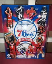 76ers 1982/83 NBA Champions Team signed/Autographed 11x14 Photo W COA picture