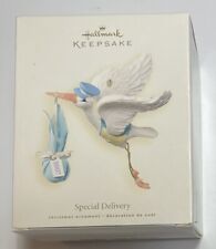 Hallmark Keepsake - Special Delivery Stork with Boy Bundle Ornament 2007 picture