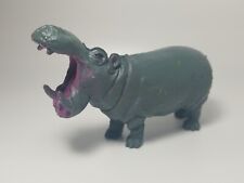 Hippopotamus Figure Roaring Africa Wild Animal Jungle Safari Hippo Plastic Toy picture