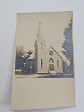 RPPC country church unknown location ~ real photo postcard picture