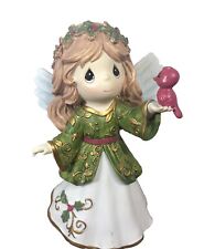 Precious Moments Christmas Angel Figurine with Cardinal 6