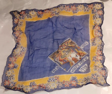 Vintage Novelty 1939 World's Fair Silk Semi Sheer Hankie  Handkerchief  New York picture