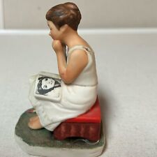Norman Rockwell NR4 The Daydreamer Figurine By Dave Grossman Designs 1973 picture