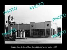 OLD 6 X 4 HISTORIC PHOTO OF TOLEDO OHIO, THE CITIES OIL GAS STATION c1935 picture