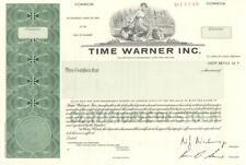 Time Warner Inc. - 1989 dated Specimen Stock Certificate - Dated 1 Year Before B picture
