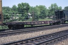 Railroad Slide - Canadian National #662104 Flat Car 1981 Westmont Illinois Train picture