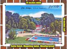 METAL SIGN - New York Postcard - Elm Lodge, R. D. #1, Catskill, N. Y. picture