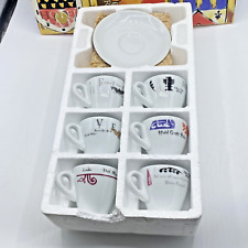 Starbucks D. Reinhart Set Of 6 Collezione Caffe Espresso Cups & Saucers w/Box picture