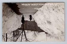 Sault Ste. Marie MI-Michigan, RPPC, Snow Drifts, Vintage c1923 Postcard picture