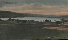 1914 Nassau Lake,NY Rensselaer County New York Antique Postcard 1c stamp Vintage picture