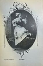 1899 Vintage Magazine Illustration Actress Jessica Miner picture