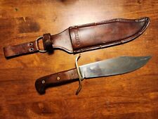 VINTAGE WESTERN BOWIE KNIFE USA W49 (Code D) & SCABBARD  picture