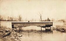 Bridge at Saddle River New Jersey NJ c1910 Real Photo RPPC picture