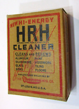 Antique 1930's Rare Full Cardboard Sample Box HRH Cleaner Obsorene St Louis MO picture