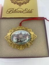 Cameo Collection Biltmore Estate Christmas Ornament 24K Gold Finish Porcelain picture