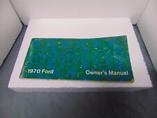 1970 Ford Car Owners Manual book 64 pages second printing 8 1/2