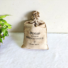 Vintage Dunlop Superfine French Chalk Unused Bag Decorative Collectible CLOTH46 picture