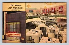 Chicago IL-Illinois, The Terrace, Restaurant, Antique, Vintage Souvenir Postcard picture