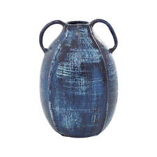 9-inch blue ceramic vase with handle, high-end and elegant picture