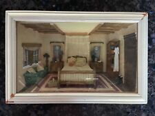 Vintage 3-D Shadowbox Victorian bedroom Diorama - Cottage Living picture