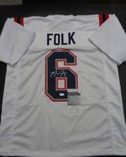 Nick Folk New England Patriots Autographed Custom Football Jersey JSA W coa picture