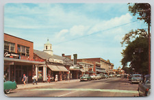 Postcard Hyannis, Cape Cod, Massachusetts, Main Street, 1957, Classic Cars A654 picture