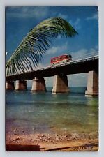 Miami FL-Florida, Overseas Highway, c1956 Antique Vintage Souvenir Postcard picture